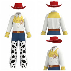 Cosplay Costume Enfant Jessie Film Cosplay Tenue Jaune et Bleue