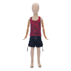 Cosplay Costume Enfant Nikki Obsession(2026) Film Cosplay Tenue Noire et Rouge