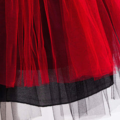 Cosplay Costume Enfant Red Descendants: Wicked Wonderland(2026) Film Cosplay Robe en Tulle Rouge