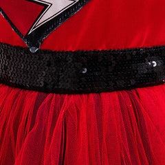 Cosplay Costume Enfant Red Descendants: Wicked Wonderland(2026) Film Cosplay Robe en Tulle Rouge
