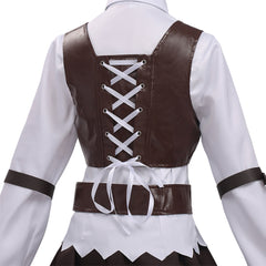 Cosplay Costume Eris Greyrat Mushoku Tensei: Jobless Reincarnation Saison 3(2026) Anime Cosplay Tenue Beige et Brune Femme