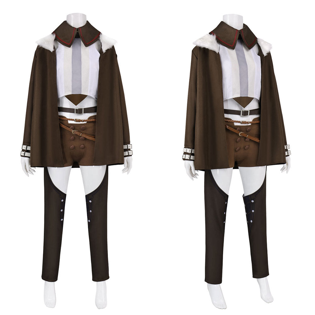 Cosplay Costume Eris Greyrat Mushoku Tensei: Jobless Reincarnation Saison 3(2026) Anime Cosplay Tenue Marron Femme