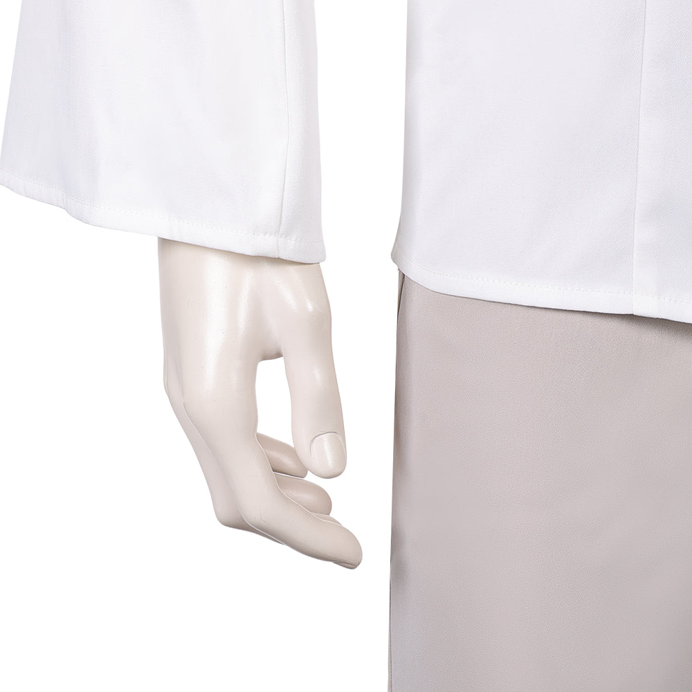 Cosplay Costume Ethan La Guerre des Étoiles: Visions Presents(2026) TV Cosplay Tenue Blanche et Grise Homme