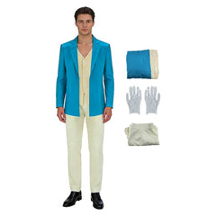 Cosplay Costume Foghorn Leghorn Coyote vs. Acme(2026) Film Cosplay Tenue Bleue Homme