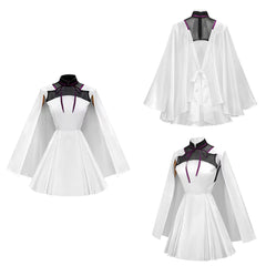 Cosplay Costume Gigi Andalucia Mobile Suit Gundam Hathaway: The Sorcery of Nymph Circe(2026) Anime Cosplay Robe Blanche Femme