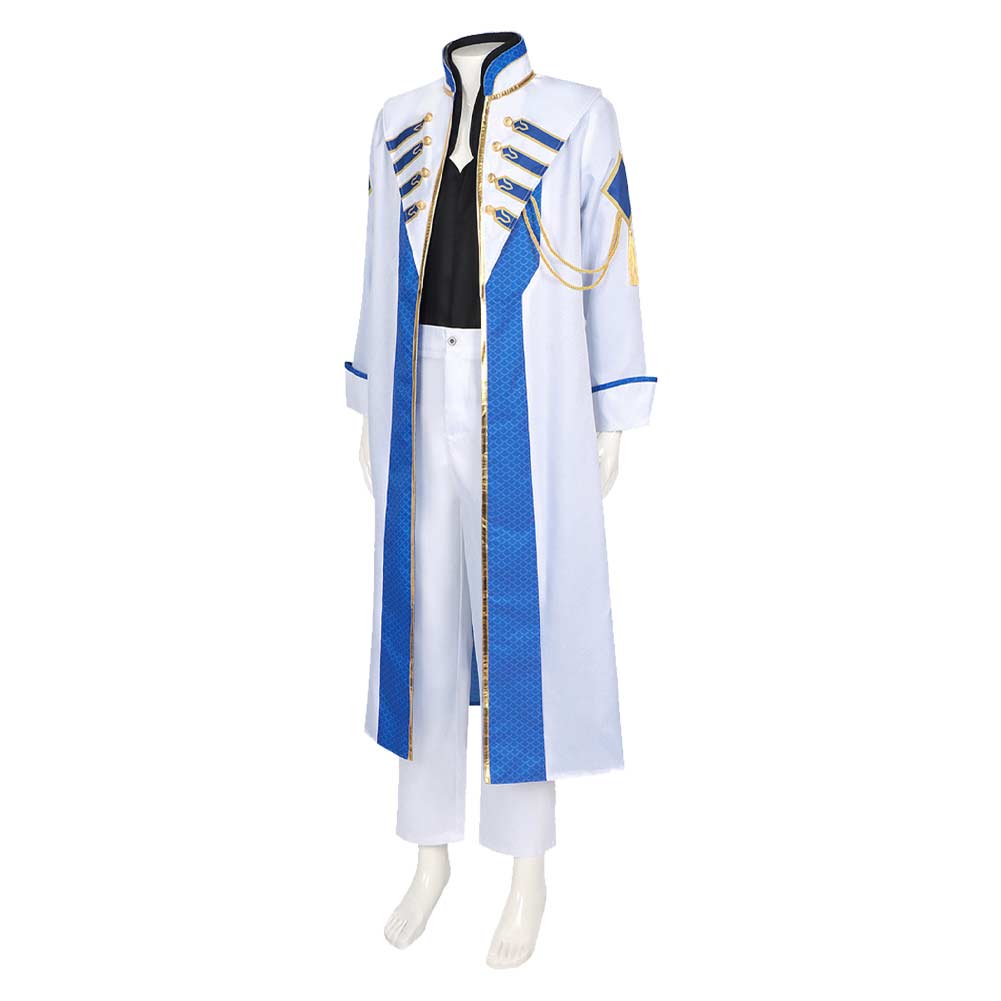 Cosplay Costume Hades Record of Ragnarok Anime Cosplay Tenue Bleue et Blanche Homme