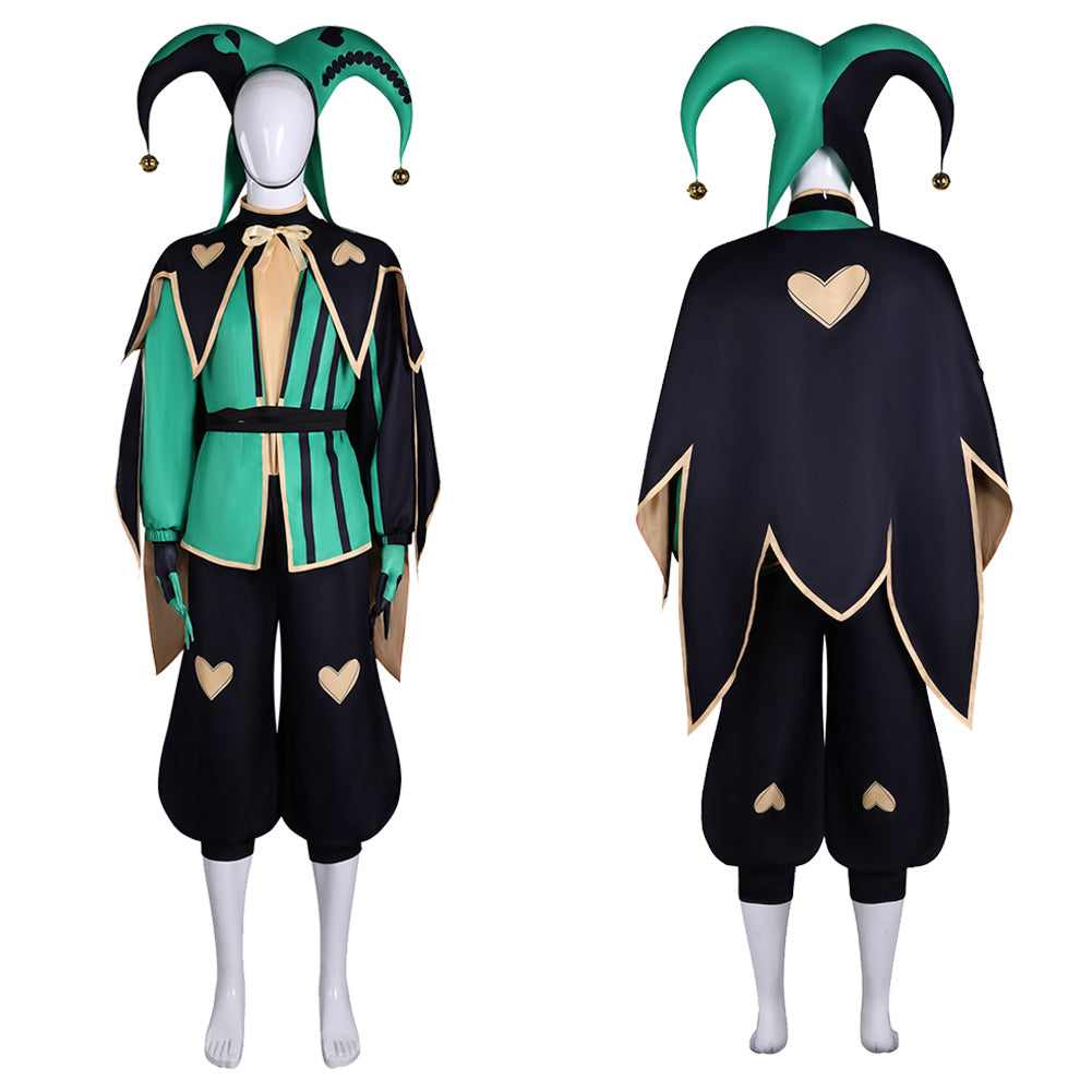 Cosplay Costume Harlequin The Freak Circus Jeu Cosplay Tenue Verte Homme Ver.2