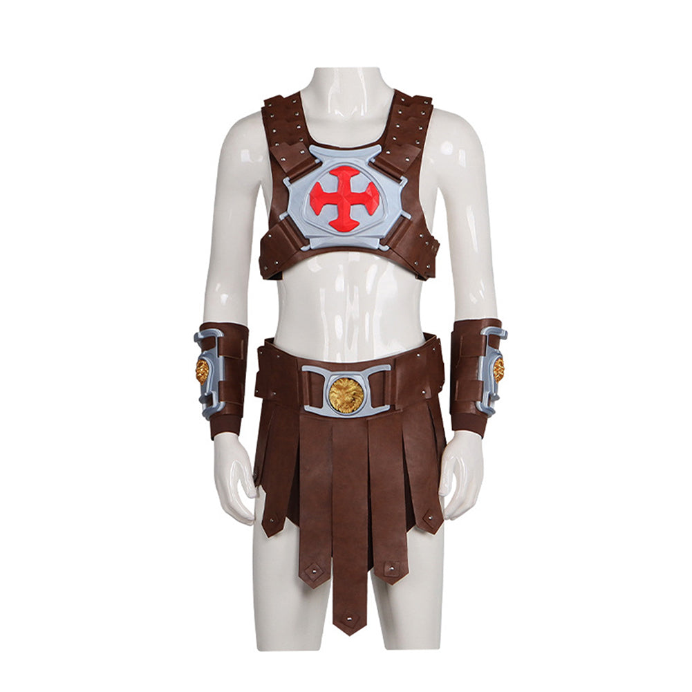 Cosplay Costume He-Man Les Maîtres de l'Univers(2026) Film Cosplay Tenue Marron Homme