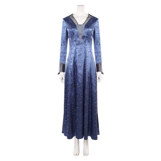 Cosplay Costume Helaena Targaryen House of The Dragon 3(2026) Robe Bleue Femme