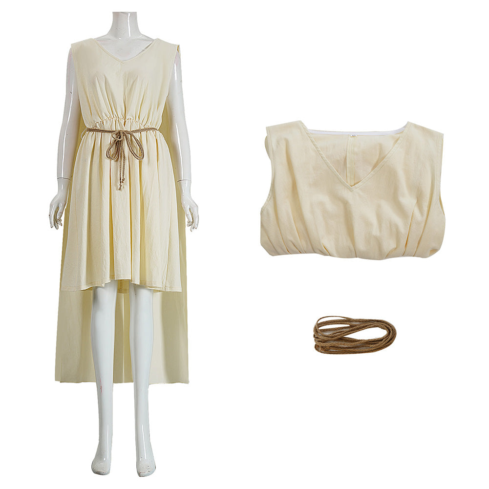 Cosplay Costume Helen The Odyssey(2026) Film Cosplay Robe Beige Femme