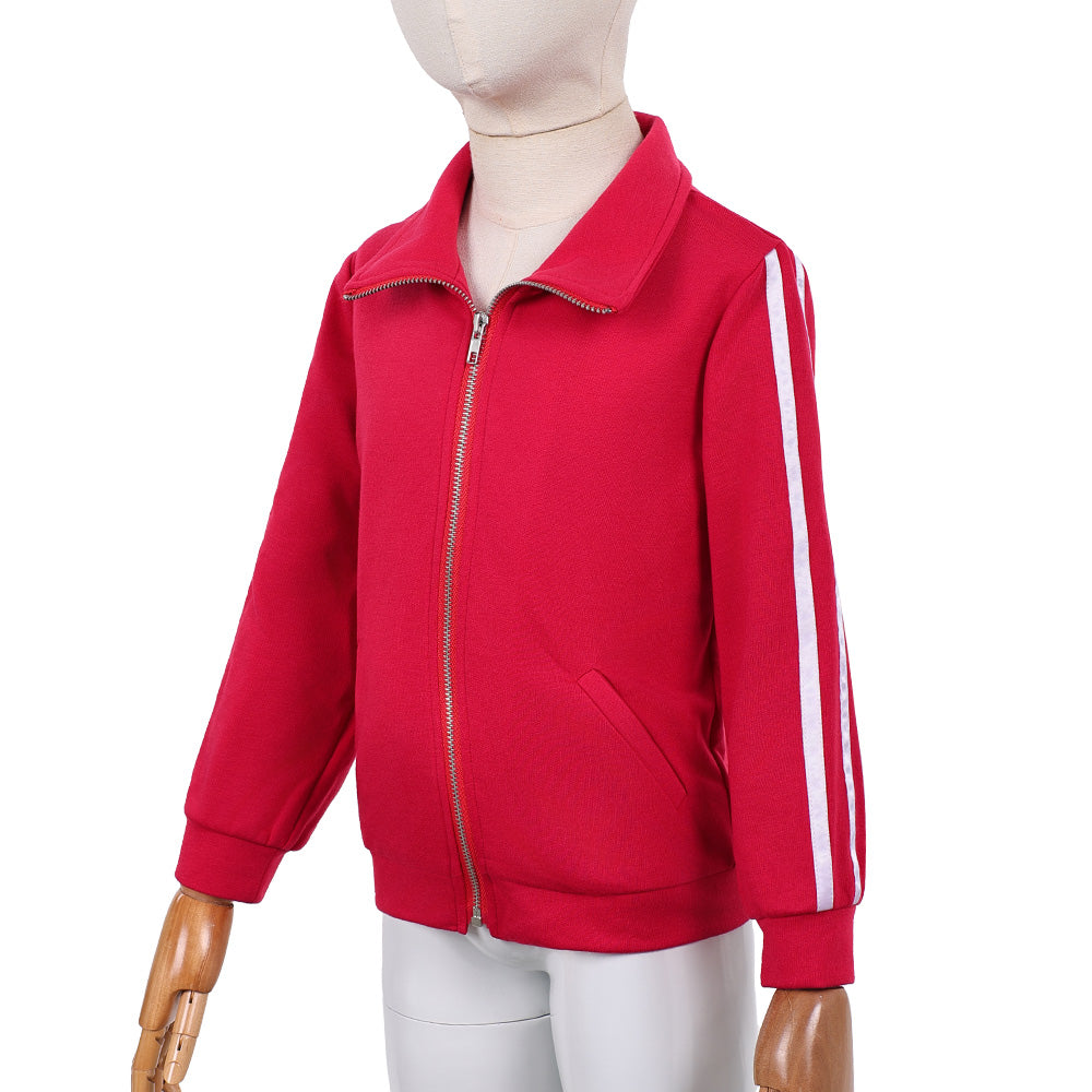 Cosplay Costume Holly Wheeler Stranger Things: Chroniques de 1985(2026) TV Cosplay Manteau Rouge Enfant
