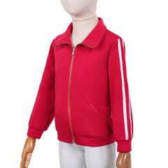 Cosplay Costume Holly Wheeler Stranger Things: Chroniques de 1985(2026) TV Cosplay Manteau Rouge Enfant