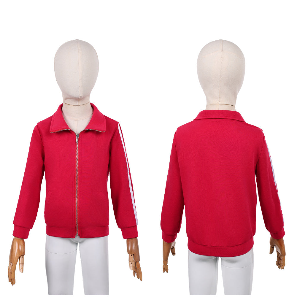 Cosplay Costume Holly Wheeler Stranger Things: Chroniques de 1985(2026) TV Cosplay Manteau Rouge Enfant