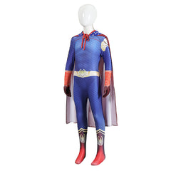 Cosplay Costume Homelander The Boys 5(2026) TV Cosplay Combinaison Bleue Enfant