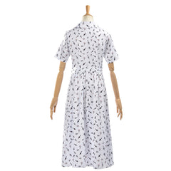 Cosplay Costume Hortensia Matilda Comédie Musicale Cosplay Robe Blanche Femme