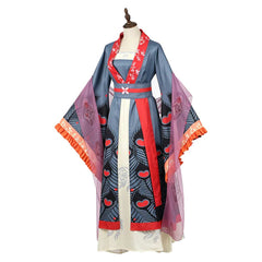 Cosplay Costume Huang Linglin Though I Am an Inept Villainess(2026) Anime Cosplay Tenue Bleue Femme
