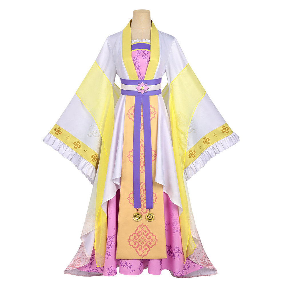 Cosplay Costume Huang Linglin Though I Am an Inept Villainess(2026) Anime Cosplay Tenue Jaune Femme