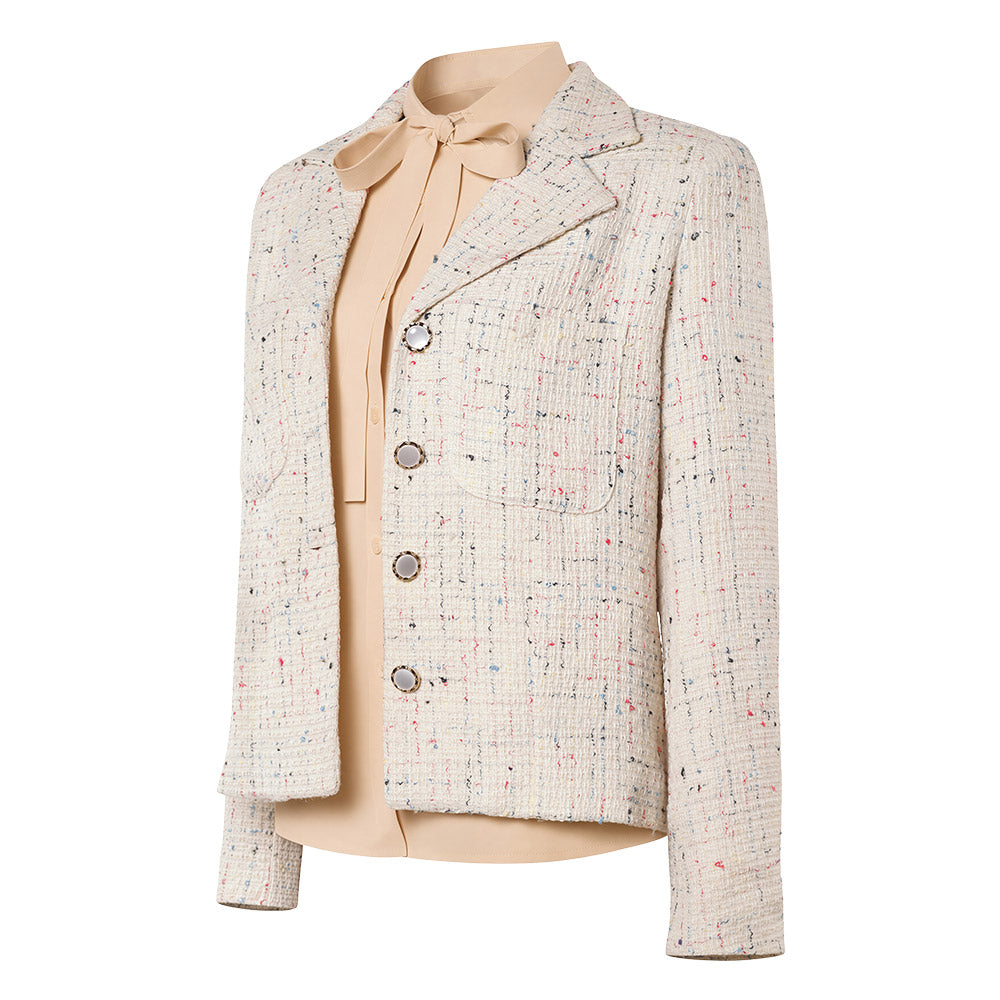 Cosplay Costume Im Han-rim Teach You a Lesson(2026) TV Cosplay Veste Beige+Chemise Abricot Femme