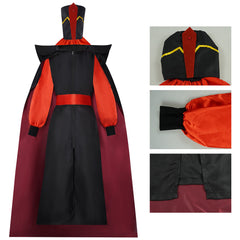 Cosplay Costume Jafar Aladdin Film Cosplay Combinaison Rouge et Noire Enfant