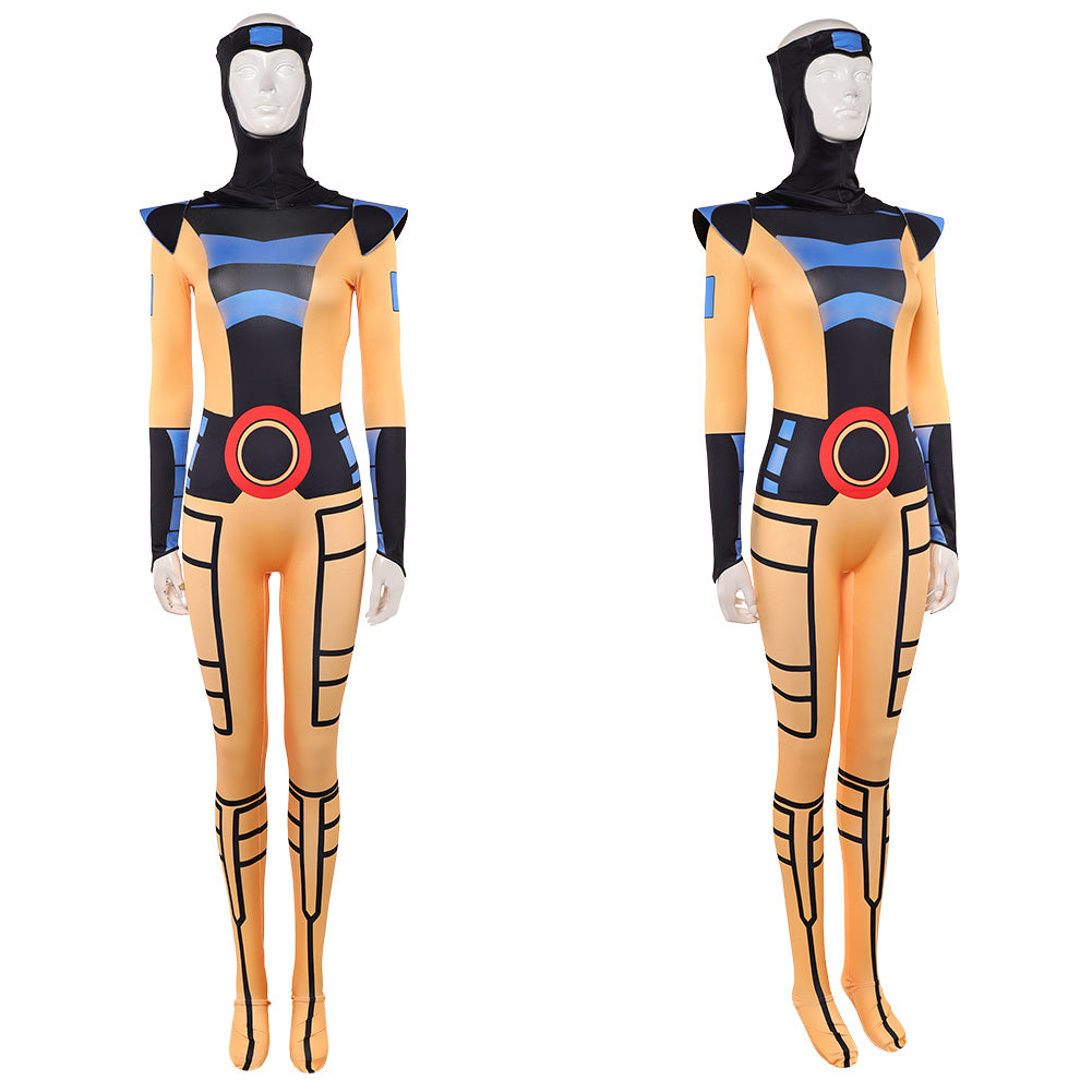 Cosplay Costume Jean Grey X-Men '97 Saison 2(2026) TV Cosplay Combinaison Jaune et Noire Femme