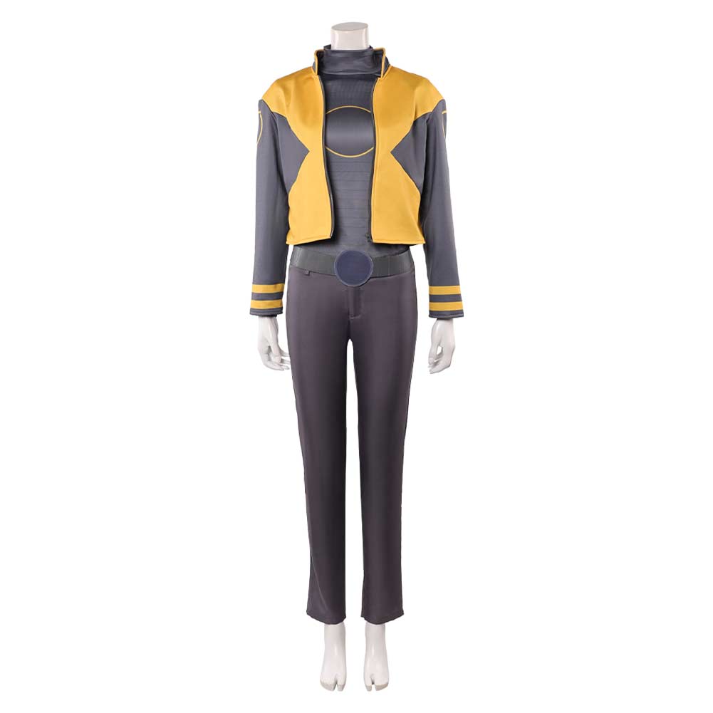 Cosplay Costume Jean Grey X-Men '97 Saison 2(2026) TV Cosplay Tenue Grise et Jaune Femme