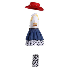 Cosplay Costume Jessie Film Cosplay Robe Bleue et Blanche Enfant