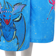 Cosplay Costume Jo Forgotten Island(2026) Film Cosplay Haut Rouge+Salopette Bleu Femme
