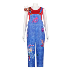 Cosplay Costume Jo Forgotten Island(2026) Film Cosplay Tenue Bleue et Rouge Femme