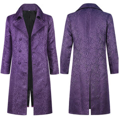 Cosplay Costume Joker Film Cosplay Trench Violet Homme