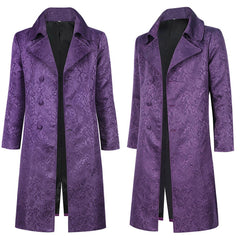 Cosplay Costume Joker Film Cosplay Trench Violet Homme