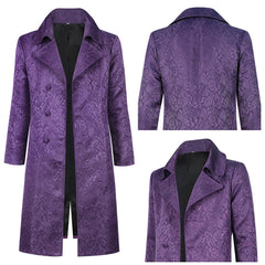 Cosplay Costume Joker Film Cosplay Trench Violet Homme