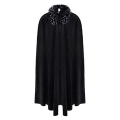 Cosplay Costume Jon Snow Game of Thrones TV Cosplay Cape Noire Homme