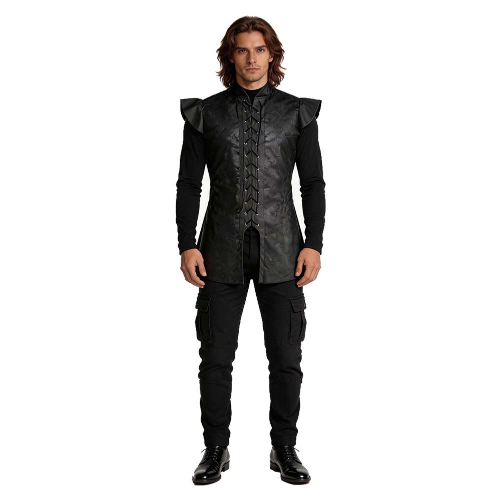 Cosplay Costume Jon Snow Le Trône de Fer TV Cosplay Tenue Noire