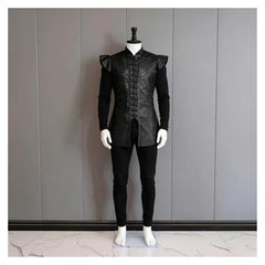 Cosplay Costume Jon Snow Le Trône de Fer TV Cosplay Tenue Noire