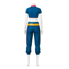 Cosplay Costume Jubilee Jeu Cosplay Tenue Jaune Femme