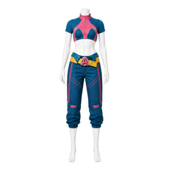 Cosplay Costume Jubilee Jeu Cosplay Tenue Jaune Femme