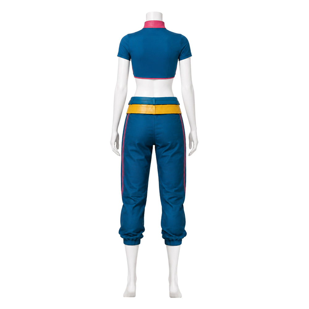 Cosplay Costume Jubilee Jeu Cosplay Tenue Jaune Femme