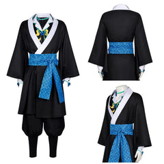 Cosplay Costume Kaigaku Les Rôdeurs de la Nuit Anime Cosplay Tenue Noire Homme
