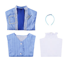 Cosplay Costume Kamisato Ayaka Genshin Impact Jeu Cosplay Tenue Bleue Femme