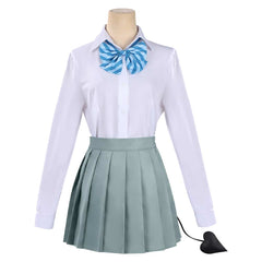 Cosplay Costume Kanan Takakiyo Kanan-sama Is Easy as Hell(2026) Anime Tenue Bleue et Blanche Femme