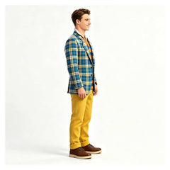 Cosplay Costume King Benjamin Florian Descendants: Wicked Wonderland(2026) Film Cosplay Tenue Bleue Homme
