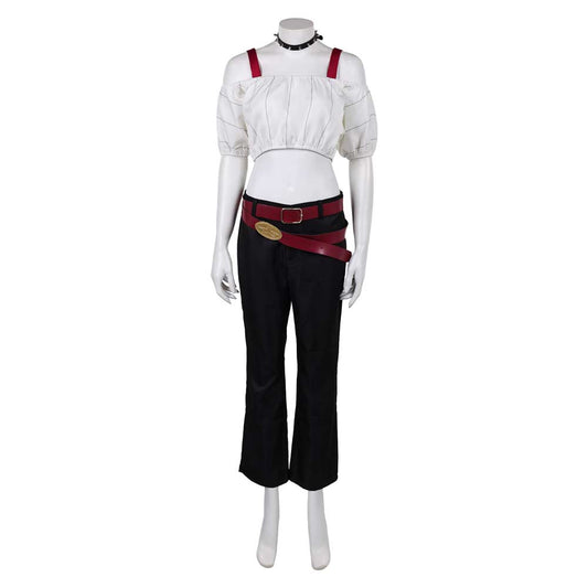 Cosplay Costume Kirara Hoshi Anime Cosplay Haut Blanc et Pantalon Noir Femme