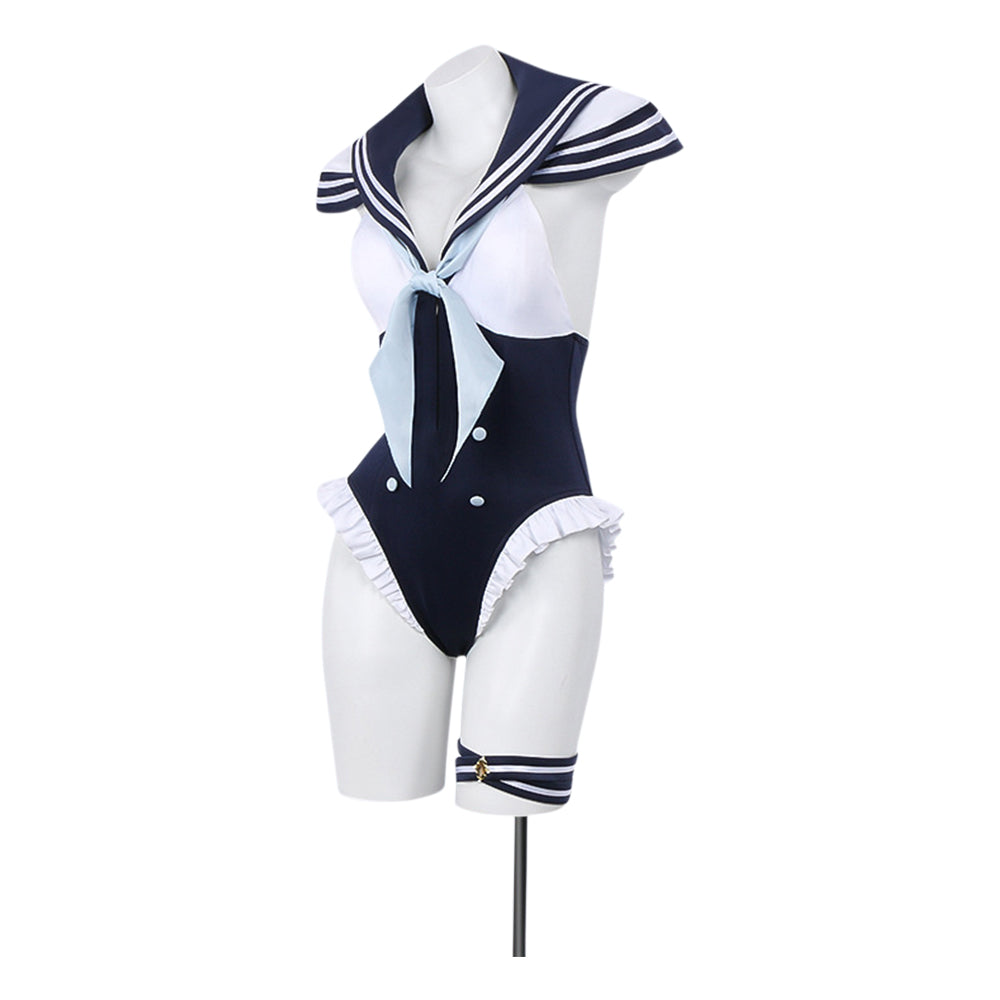 Cosplay Costume Kitagawa Marin Sexy Cosplay Doll Anime Cosplay Maillot de Bain Bleu et Blanc Femme