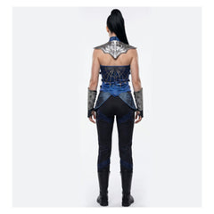 Cosplay Costume Kitana Mortal Kombat 2(2026) Film Cosplay Tenue Bleue Femme