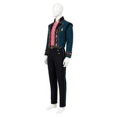 Cosplay Costume Kristoff La Reine des Neiges 3(2027) Film Cosplay Tenue Verte Homme
