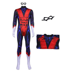 Cosplay Costume Kurt Wagner X-Men '97 Saison 2(2026) TV Cosplay Combinaison Rouge Homme