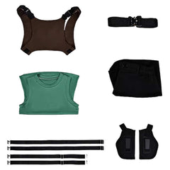 Cosplay Costume Lara Croft Tomb Raider: Legacy of Atlantis(2026) Jeu Cosplay Tenue Verte Femme