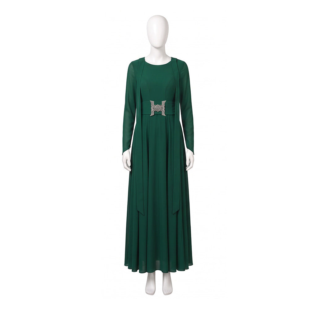 Cosplay Costume Latverian Witch The Avengers Film Cosplay Robe Verte Femme