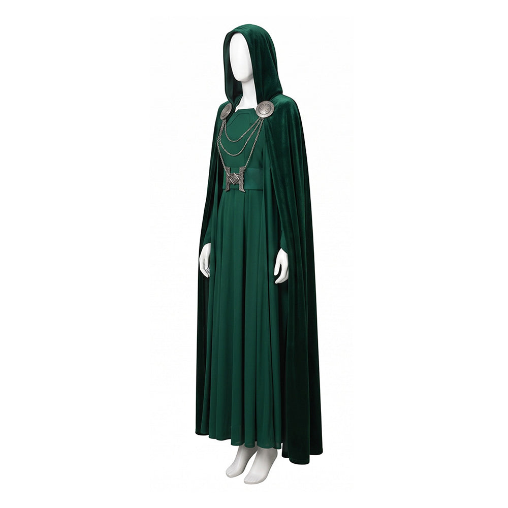 Cosplay Costume Latverian Witch The Avengers Film Cosplay Robe Verte Femme