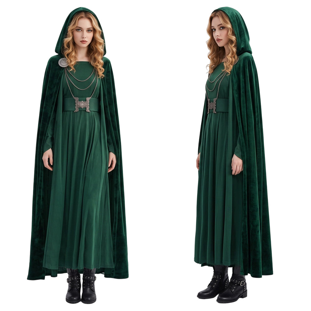Cosplay Costume Latverian Witch The Avengers Film Cosplay Robe Verte Femme